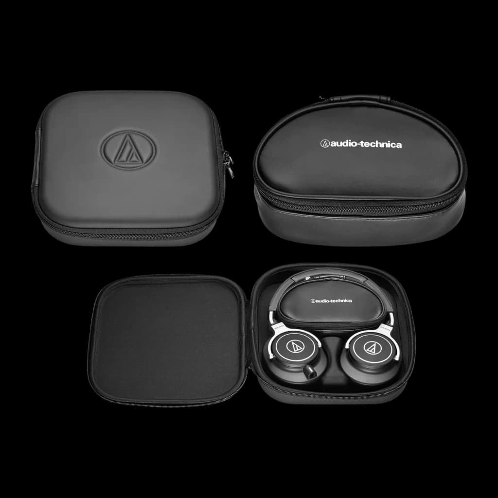 Auriculares Audio-Technica Diadema Cable Jack 3.5mm 45mm Driver Negro ATH-M70X - dos fundas rígidas negras