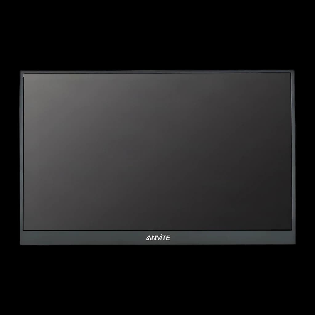 Monitor Portátil Anmite 23,8 pulgadas 120Hz Full HD IPS Negro A238W05 - pantalla apagada y logo Anmite