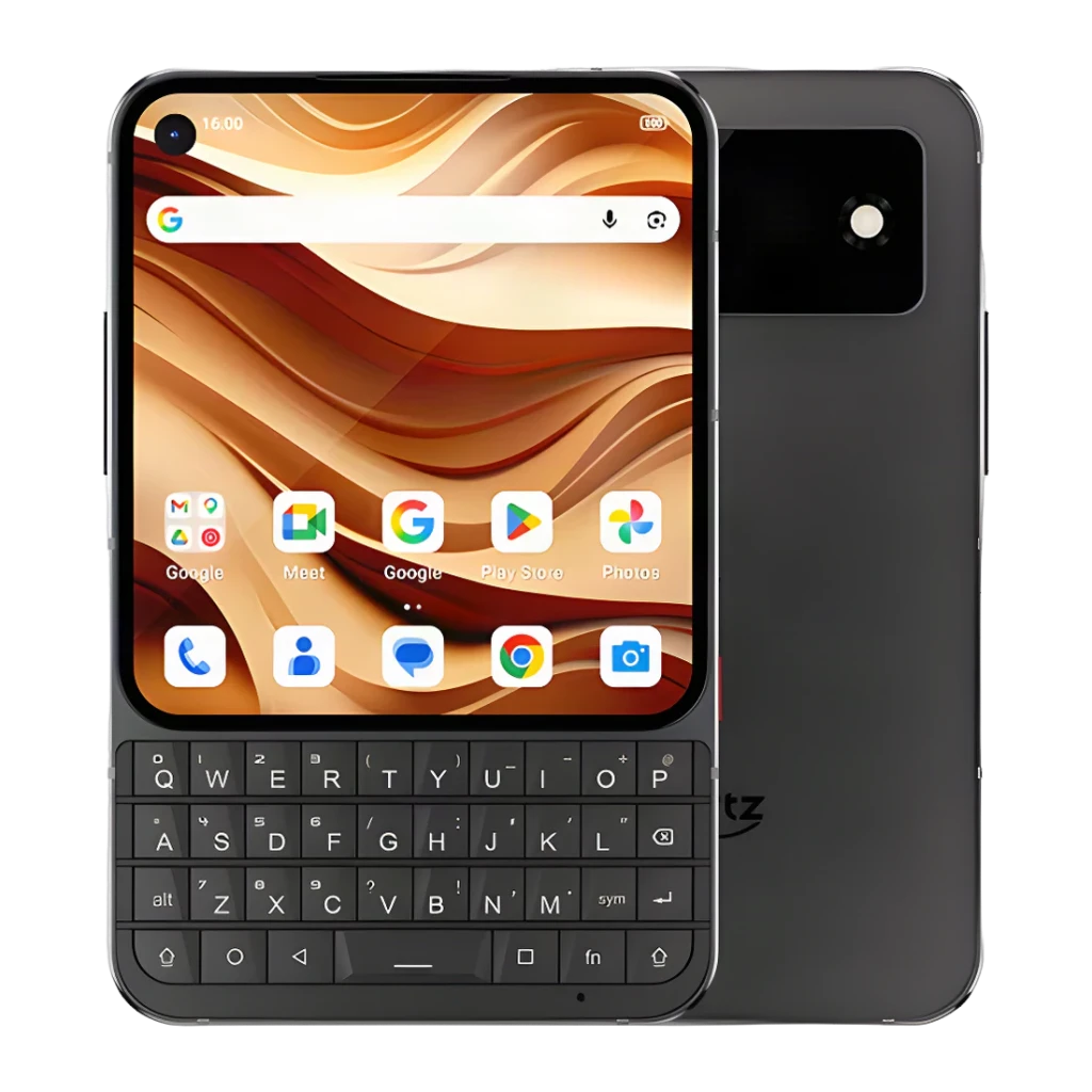 Unihertz Titan 2 Elite 5G 12Go/256Go Noir 4,03 pouces AMOLED 120Hz 50MP OIS Dimensity 7400, vue avant et arrière: écran