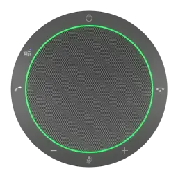 Conférencier Jabra Speak2 40 MS USB-C / USB-A Gris - grille circulaire avec anneau LED vert actif et boutons