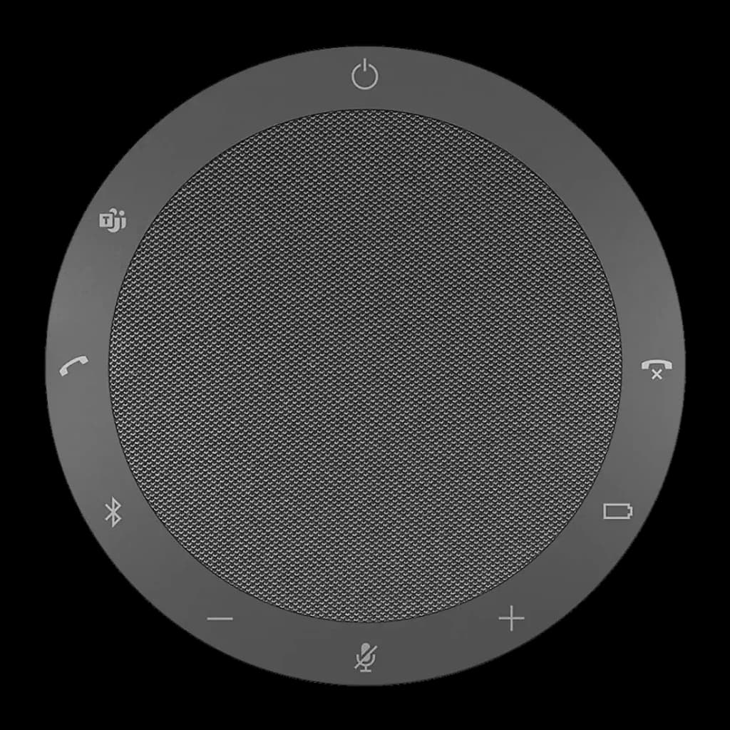 Conférencier Jabra Speak2 40 MS USB-C / USB-A Gris - grille centrale et boutons de contrôle tactiles répartis