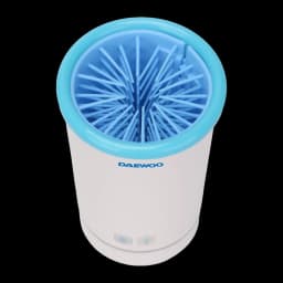 Limpiador de patas Daewoo USB 2000mAh 15h Azul/Blanco D-PPW08 - cerdas azules giratorias y borde turquesa