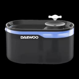 Bebedero automático Daewoo 2,6L Negro Filtro de algodón D-WF006