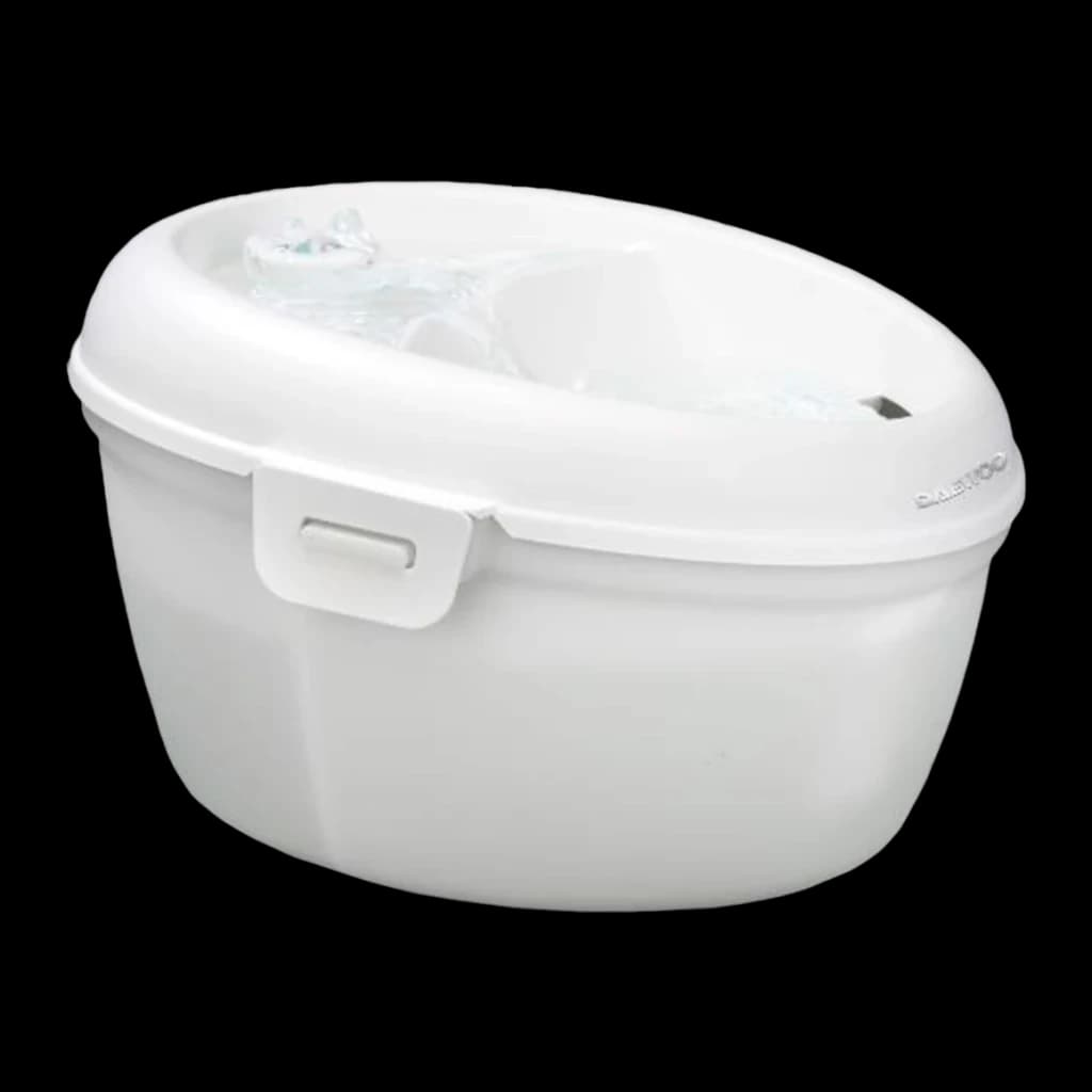 Bebedero Automático Daewoo 4L Blanco Filtro Carbono D-DH015 - depósito oval con tapa, cierre frontal