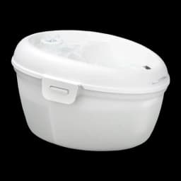 Bebedero Automático Daewoo 4L Blanco Filtro Carbono D-DH015 - depósito oval con tapa, cierre frontal