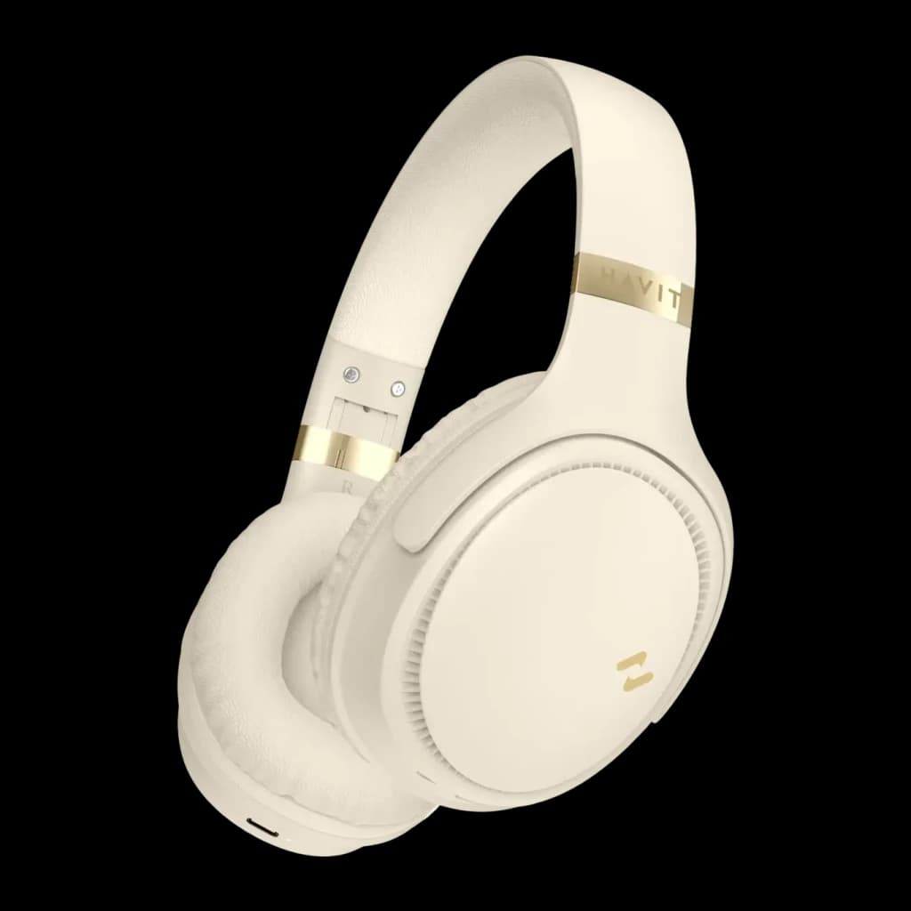 Auriculares Havit Diadema Bluetooth 5.3 36h Amarillo H630BT
