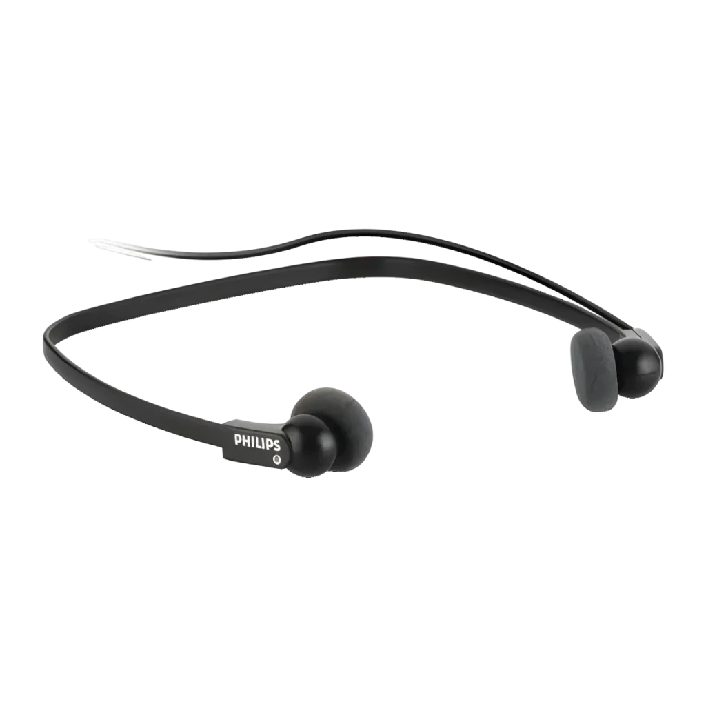 Auscultadores Philips In-Ear Banda para o Pescoço Cabo Jack 3,5mm 64Ω 14mm Preto LFH0234