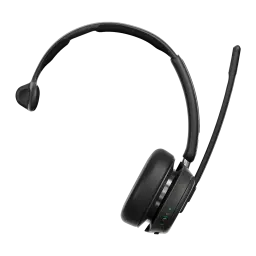 Casque de bureau EPOS Impact 1030T Mono ANC adaptatif hybride Noir - écouteur unique, micro-perche extensible