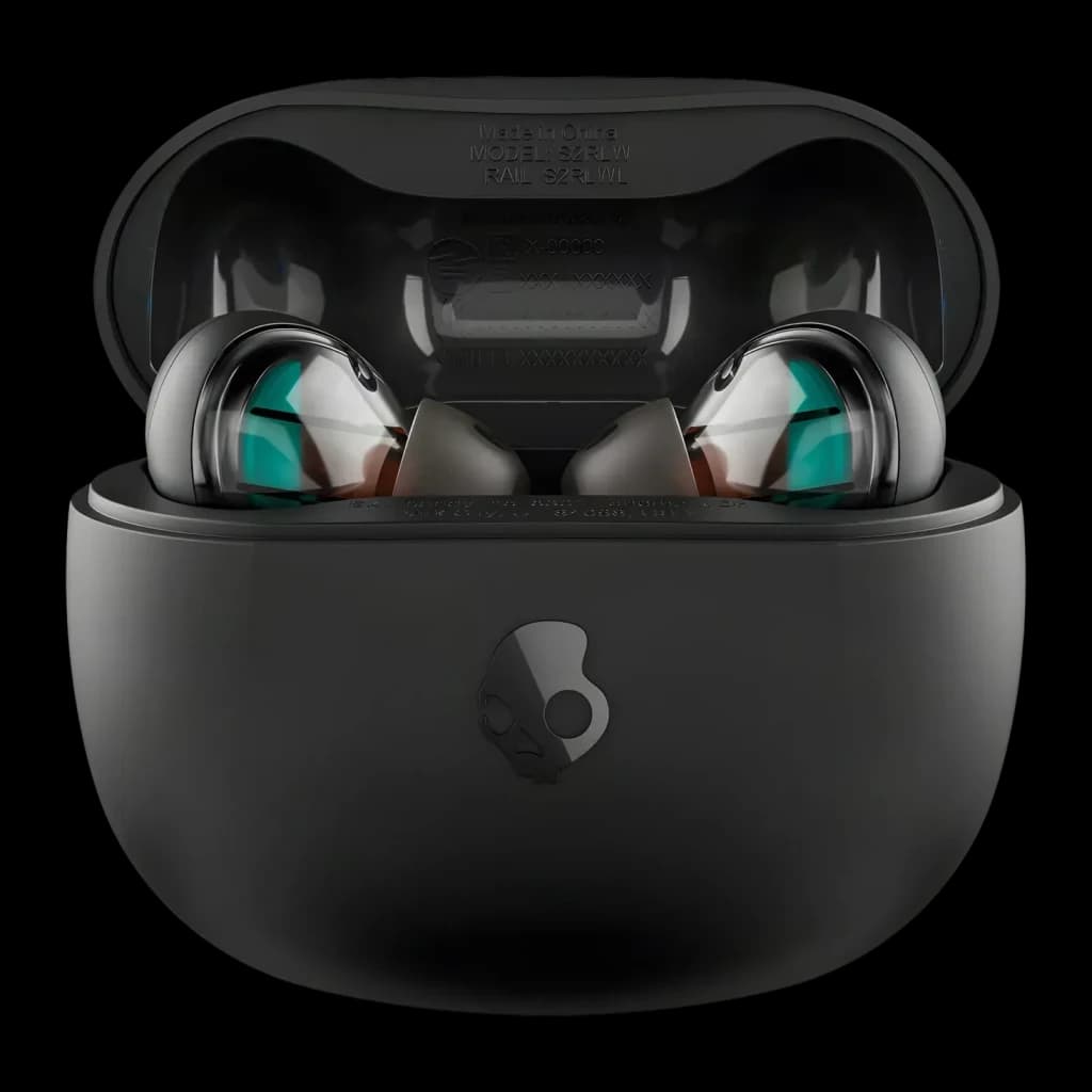 Écouteurs Skullcandy Rail True Wireless TWS Intra-Auriculaires Bluetooth 5.2 IP55 Noir - 6 mm