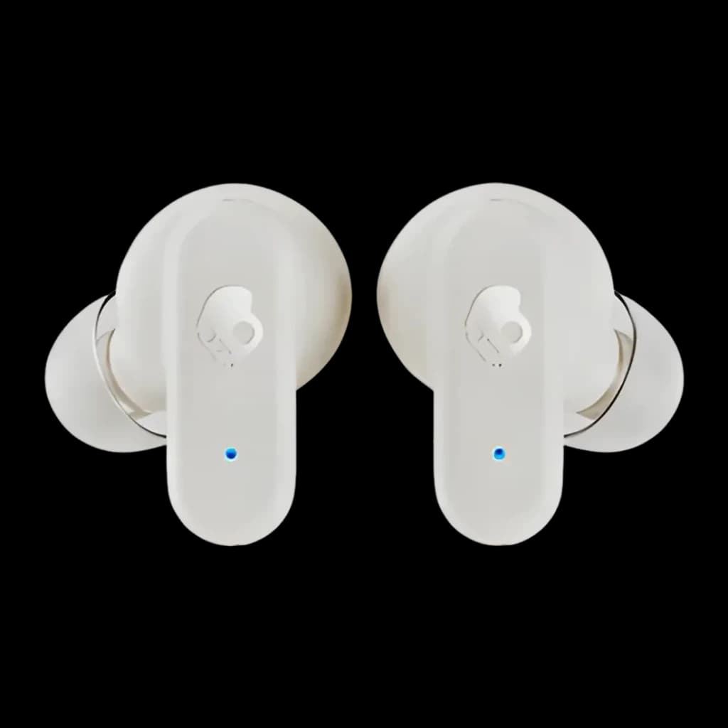 Écouteurs Skullcandy Dime 3 TWS Intra-Auriculaires Bluetooth 5.3 8h (20h avec étui) Ivoire - les deux écouteurs