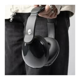 Casque Skullcandy Hesh 540 ANC Réduction de Bruit Arceau Bluetooth 5.3 Noir - tenu en main, logo crâne