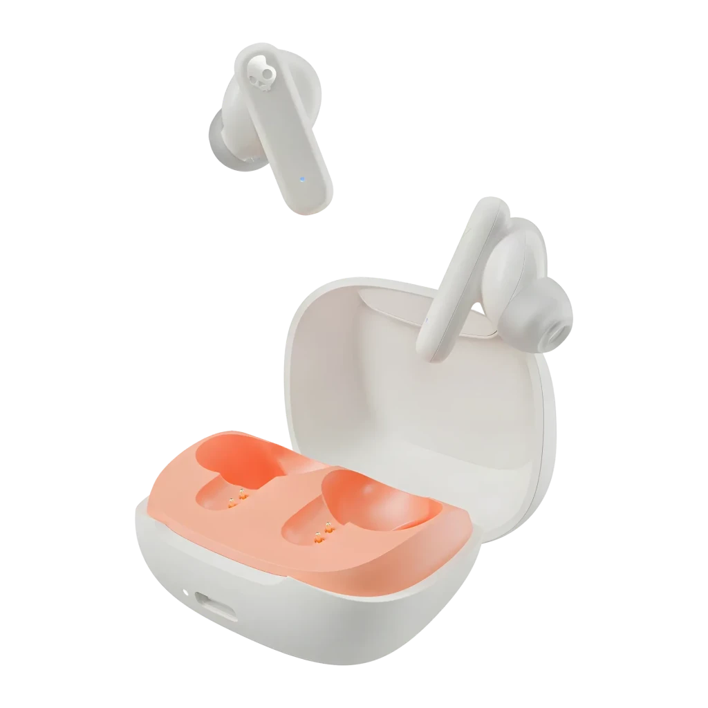 Écouteurs sans fil Skullcandy Smokin' Buds TWS In-Ear Bluetooth 5.2 Orange/Blanc