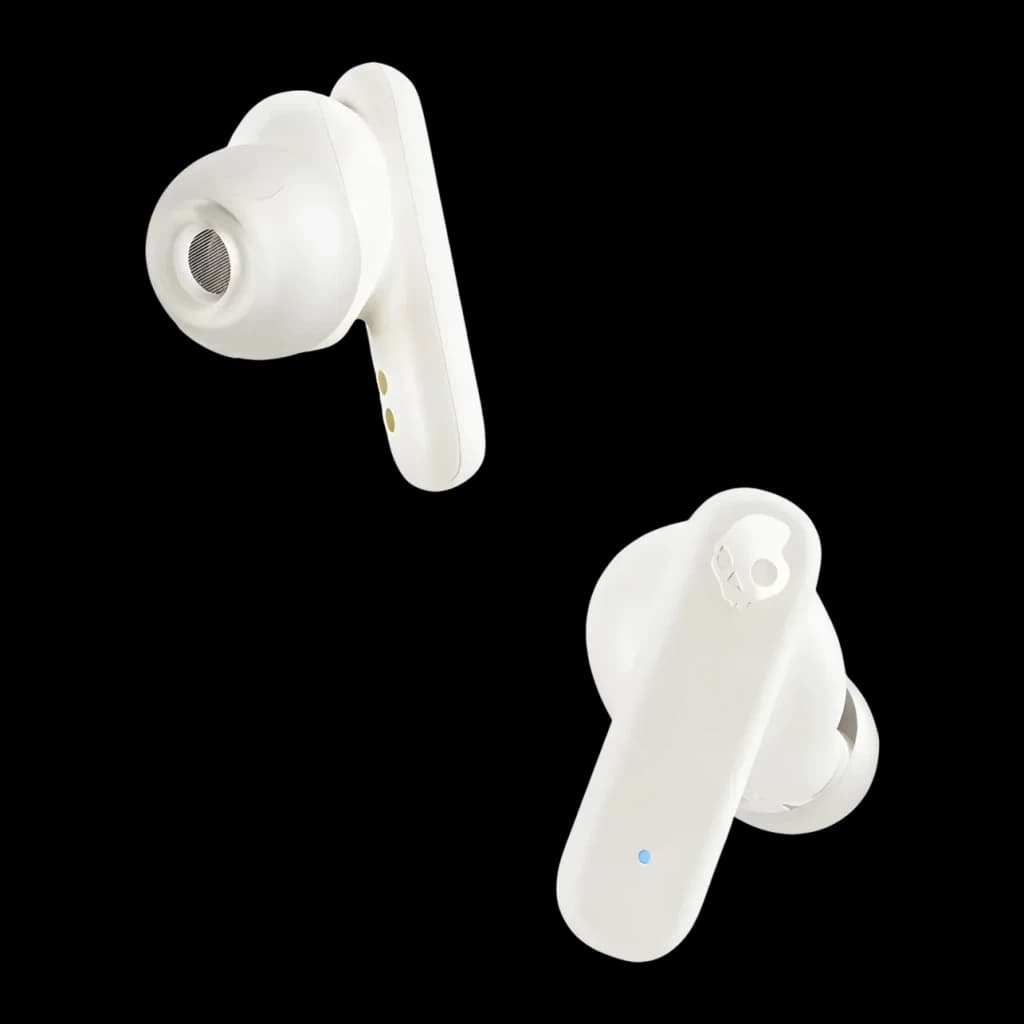 Écouteurs sans fil Skullcandy Smokin' Buds TWS In-Ear Bluetooth 5.2 Orange/Blanc - deux écouteurs blancs