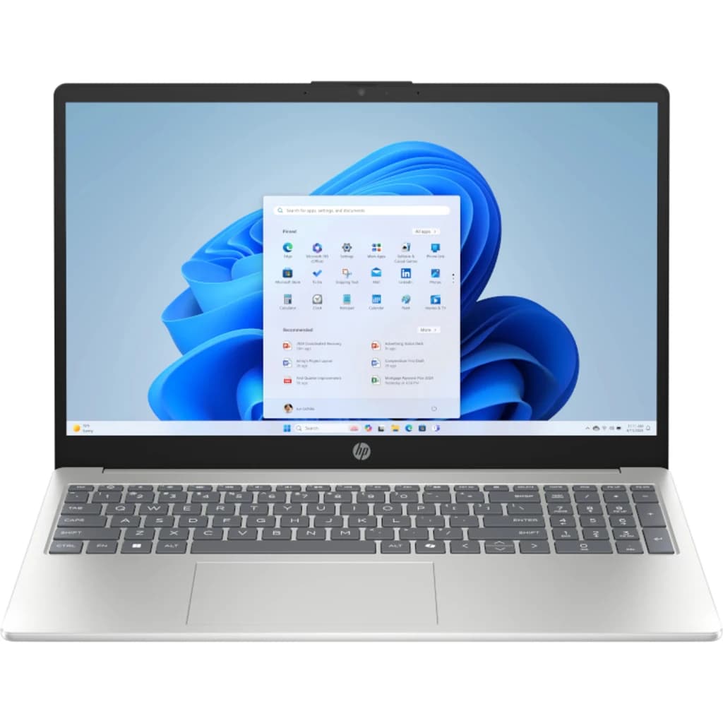 Portátil HP Laptop 16GB/512GB 15,6 pulgadas Full HD IPS AMD Ryzen 5 7520U SSD NVMe M.2 Windows 11 Home Plata 15-fc1001nsx
