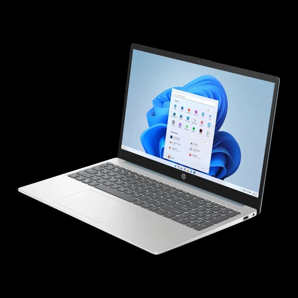 Portátil HP Laptop 16GB/512GB 15,6 pulgadas Full HD IPS AMD Ryzen 5 7520U SSD NVMe M.2 Windows 11 Home Plata 15-fc1001nsx