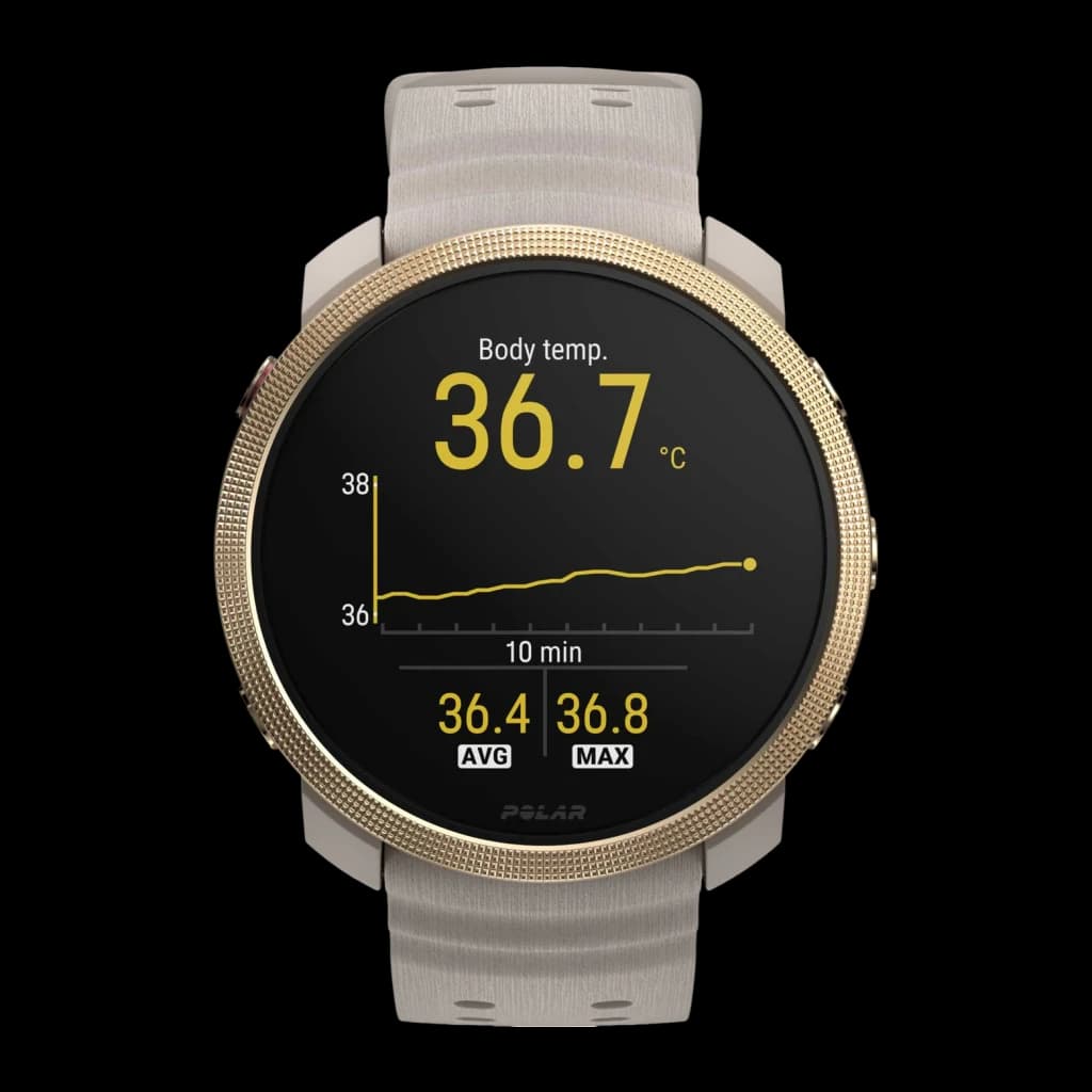 Polar Vantage M3 44.7mm GPS Bateria 90h FC, SpO2, Barómetro, Bússola Cinzento/Areia - ecrã com gráfico