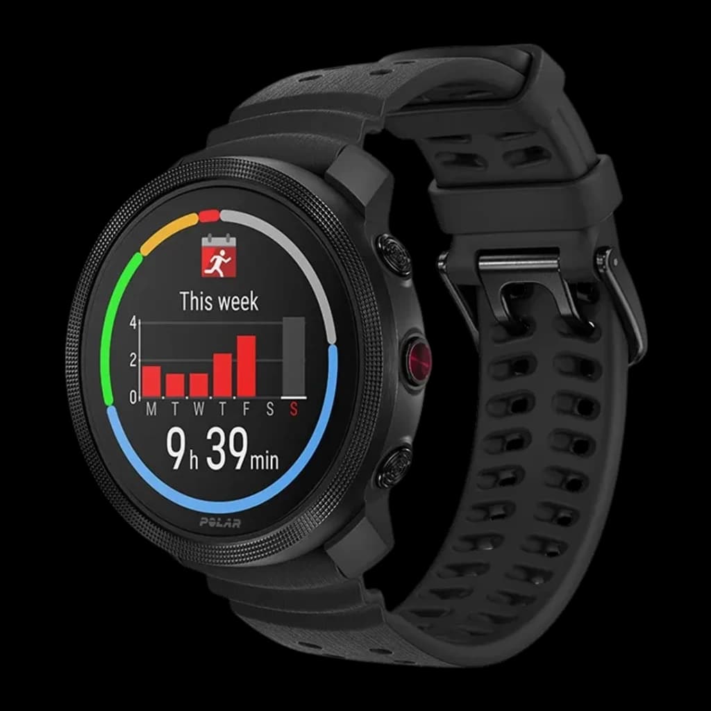 Polar Vantage M3 44,7mm GPS 90h FC, SpO2, Température Cutanée Noir - écran avec graphique d'activité