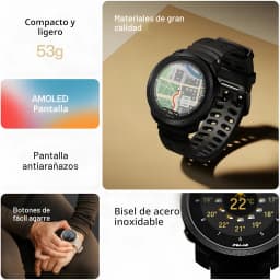 Polar Vantage M3 44,7mm GPS 90h FC, SpO2, Temperatura Piel Negro - 37 MB