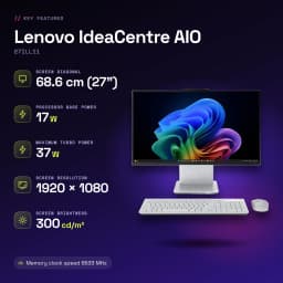 All-in-One Lenovo IdeaCentre AIO 16GB/512GB SSD Gris Intel Core Ultra 7 256V NVMe PCIe 4.0 27ILL11 - características, 12 MB