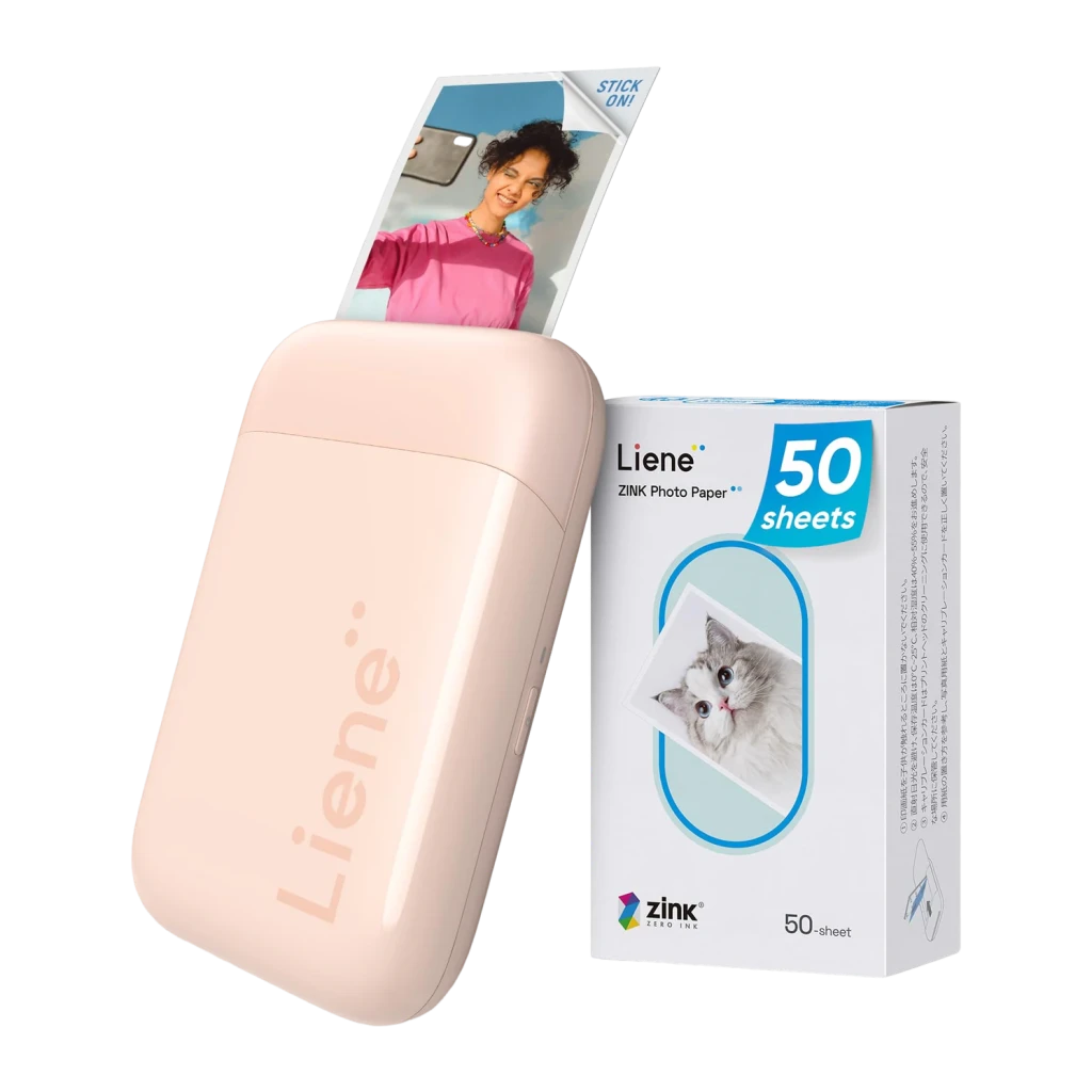 Imprimante photo portable Liene Pearl 2x3 pouces Rose