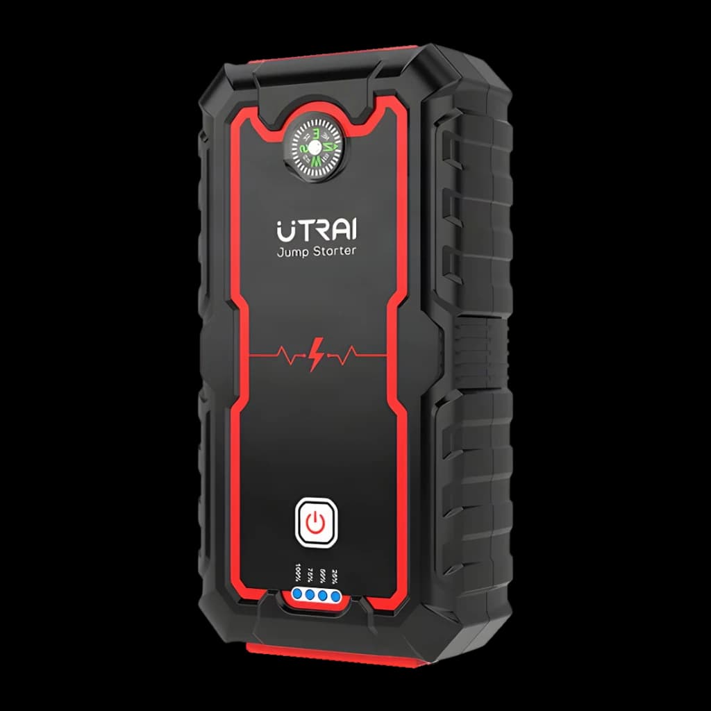 Arrancador de bateria UTRAI JS One 1600A Até 8,0L gasolina / 7,5L gasóleo - carcaça preta e vermelha