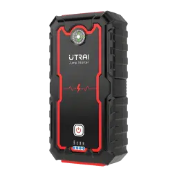 Arrancador de bateria UTRAI JS One 1600A Até 8,0L gasolina / 7,5L gasóleo - carcaça preta e vermelha