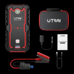 Arrancador de bateria UTRAI JS One 1600A Até 8,0L gasolina / 7,5L gasóleo - dispositivo, bolsa, pinças, cabos