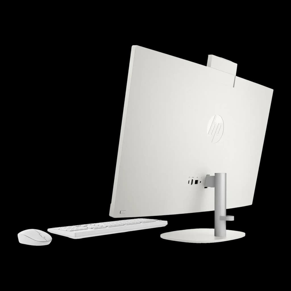 All-in-One HP 8GB/512GB Blanco AMD Ryzen 3 7320U SSD NVMe M.2 27 pulgadas 27-cr0026ns - logo HP, puertos