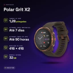 Polar Grit X2 Talla S-L Castanho