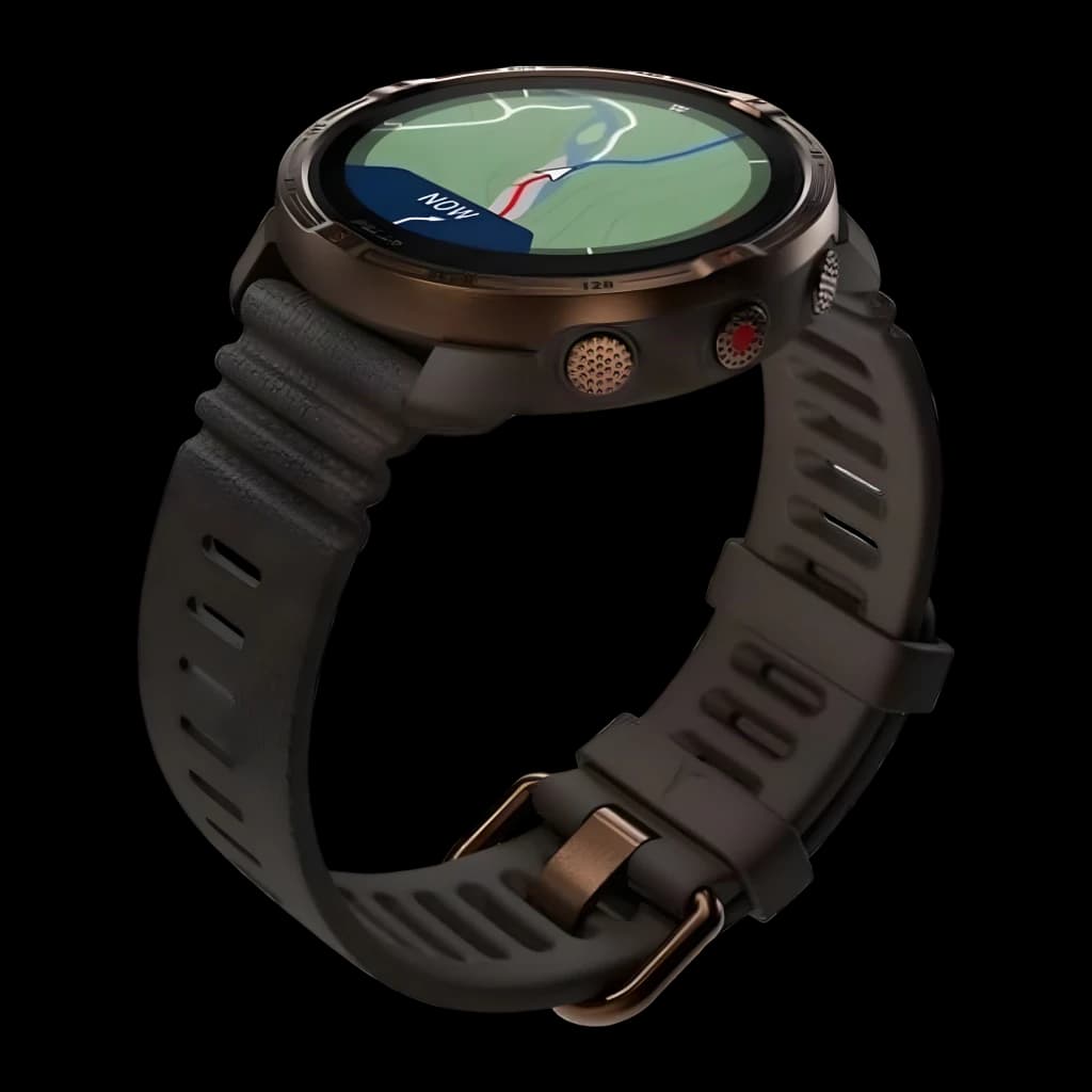 Polar Grit X2 GPS Mapas a Cores Offline Lanterna LED Castanho - mapa a cores no ecrã, botões laterais