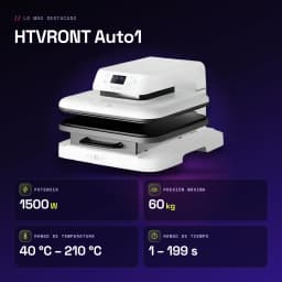 Presse thermique HTVRONT Auto1 1500W 38,1×38,1 cm Blanc - caractéristiques