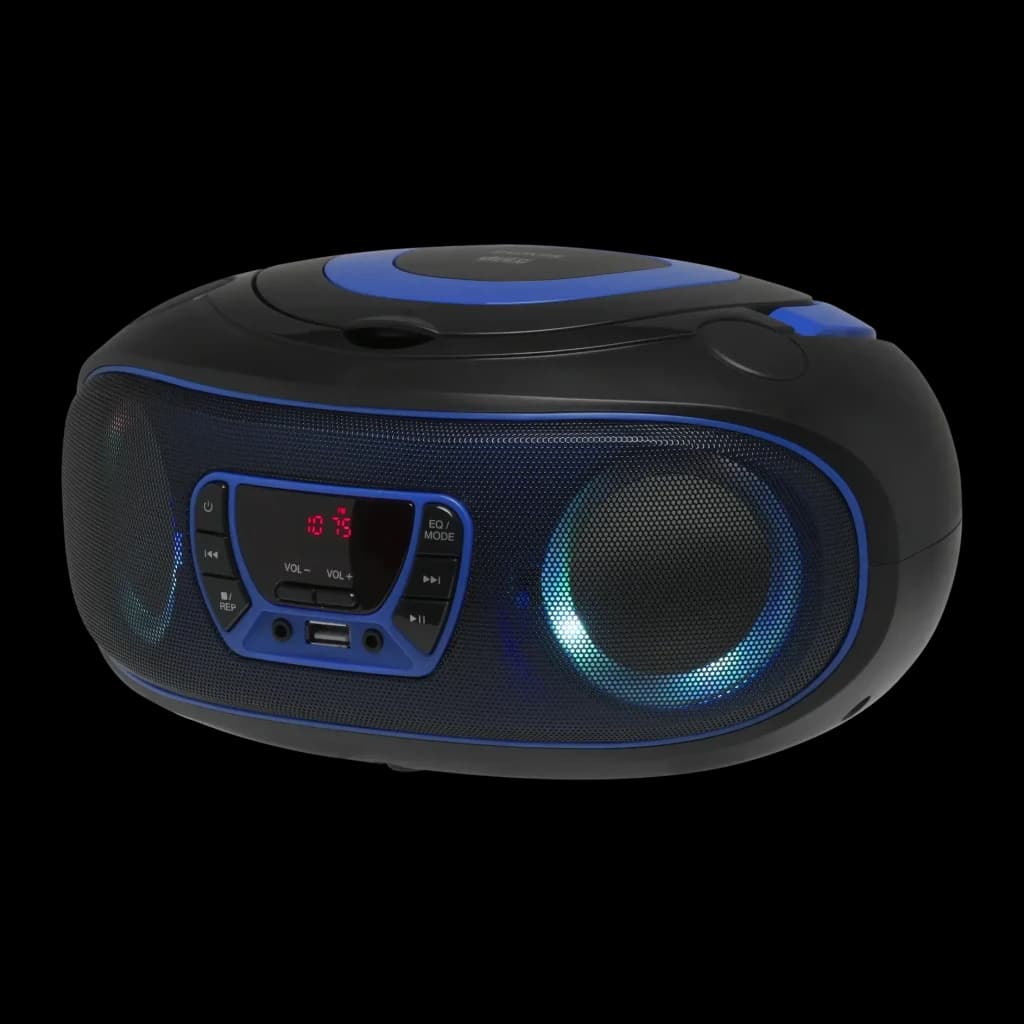 Lecteur CD Denver FM Secteur / Piles Bluetooth Bleu TCL-212BT - 1,19 kg