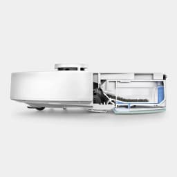 Robot Aspirador Kärcher RVC 3 Comfort Extra Branco LiDAR Lavagem 15000Pa 130min - interior com depósito