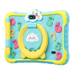 Blackview Link Lite Kids 2GB/32GB Azul - funda infantil con números, anillo soporte, nube y módulo de cámaras