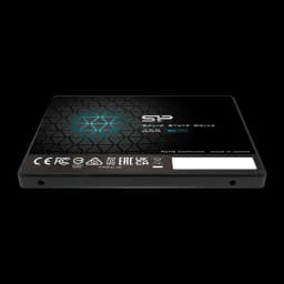 SSD Silicon Power Ace A55 4 To 2,5 pouces SATA III Noir - boîtier noir avec motif géométrique et logo SP