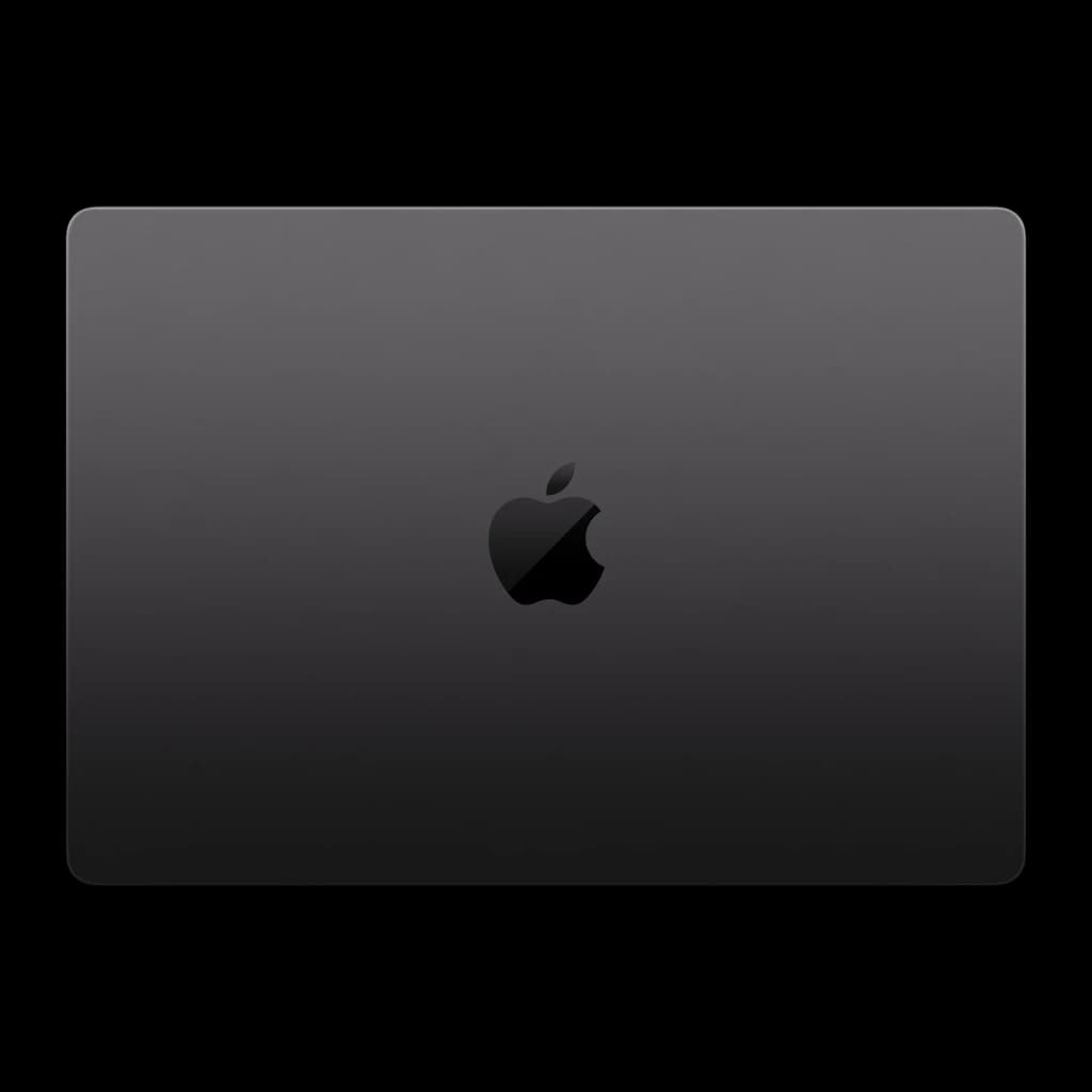 Ordinateur portable Apple MacBook Pro 14 pouces M5 Pro CPU 15/GPU 16 cœurs 24Go/1To SSD Noir sidéral - vue arrière