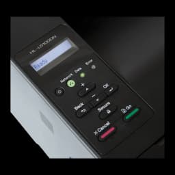 Imprimante Brother HL-L5100DN Laser Monochrome Recto Verso Noir - panneau de commande avec écran LCD Ready, touches