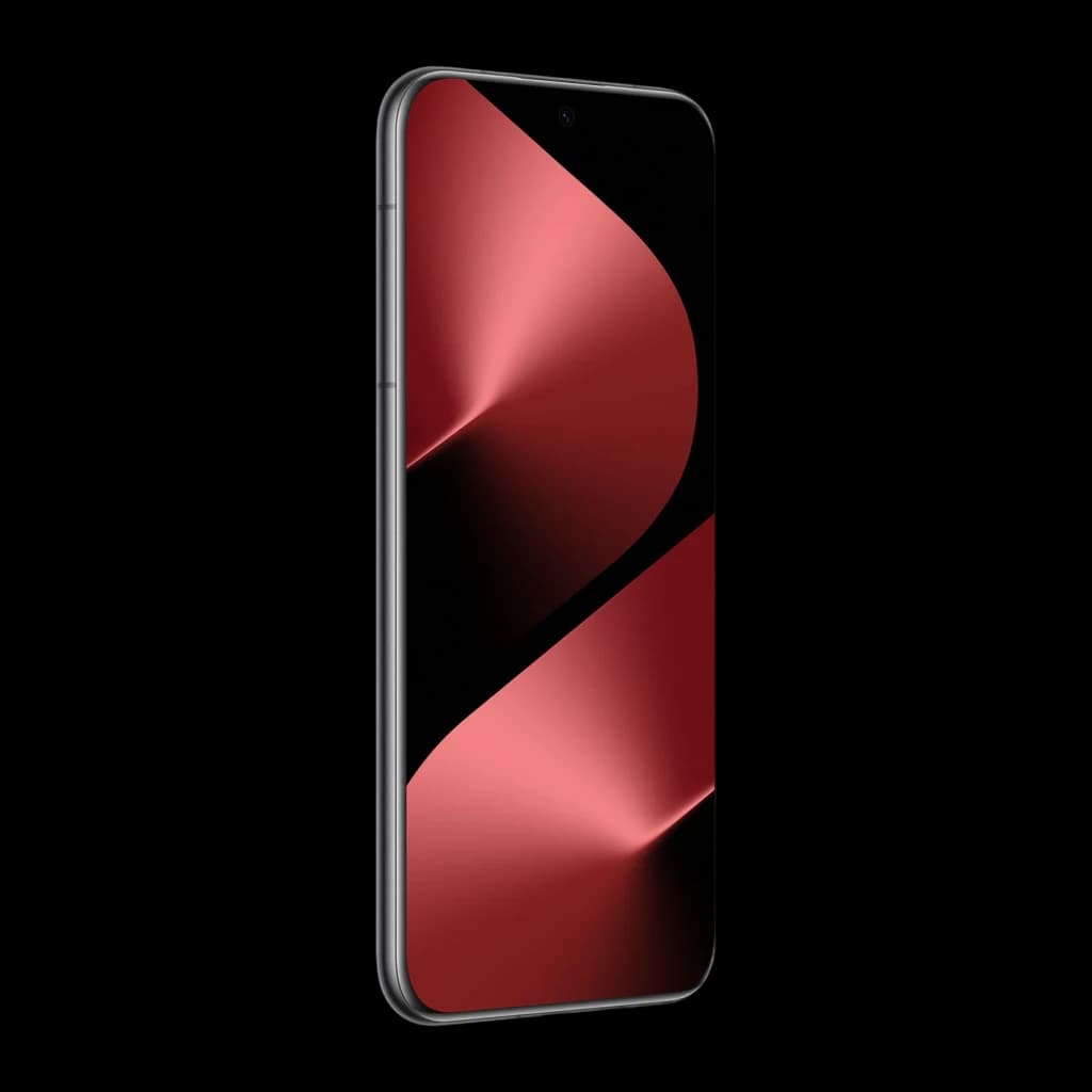 Huawei Pura 80 Ultra 16GB/512GB Negro 6.8 pulgadas OLED 120Hz 50MP OIS, vista frontal en ángulo: pantalla OLED encendida