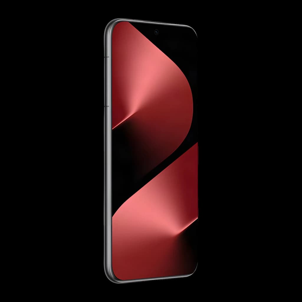 Huawei Pura 80 Pro 12GB/512GB Negro 6,8 pulgadas OLED 120Hz 50MP OIS, vista frontal en ángulo: pantalla encendida con fondo