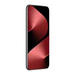 Huawei Pura 80 Pro 12GB/512GB Negro 6,8 pulgadas OLED 120Hz 50MP OIS, vista frontal en ángulo: pantalla encendida con fondo