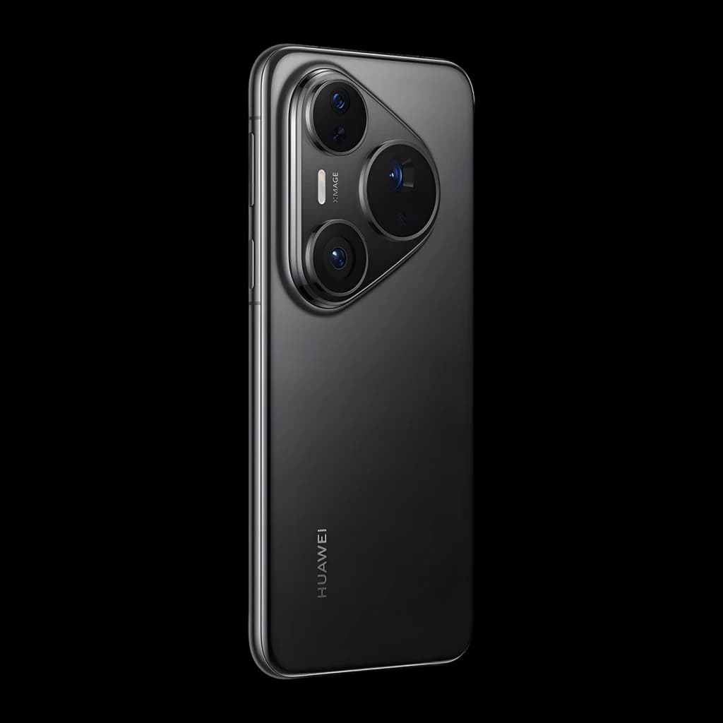 Huawei Pura 80 Pro 12GB/512GB Negro 6,8 pulgadas OLED 120Hz 50MP OIS, vista trasera en ángulo: módulo de cámaras XIMAGE