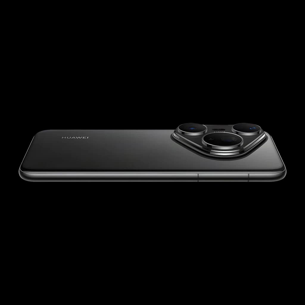 Huawei Pura 80 Pro 12GB/512GB Negro 6,8 pulgadas OLED 120Hz 50MP OIS, vista trasera lateral: módulo de cámaras triple y logo