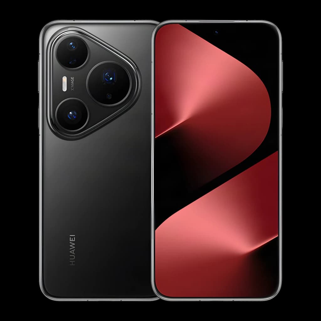 Huawei Pura 80 Pro 12GB/512GB Negro 6,8 pulgadas OLED 120Hz 50MP OIS, vistas frontal y trasera: módulo de cámaras triangular