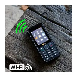AGM Mobile 4000mAh Noir IP68/IP69K 2.8 pouces - clavier numérique et écran menu sur bois, icône Wi-Fi