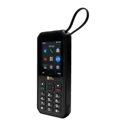 AGM Mobile 4000mAh Noir IP68/IP69K 2.8 pouces - écran allumé, clavier numérique et dragonne noire
