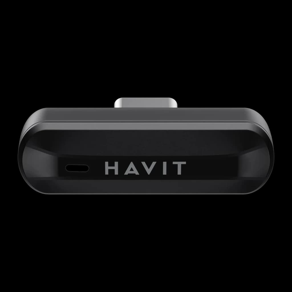 Auriculares Havit TW970 TWS In-Ear Bluetooth 5.3 6h + 24h con estuche Negro - estuche negro con logo Havit, puerto USB-C