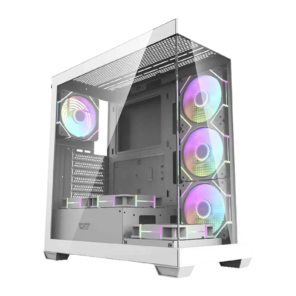 Caja PC Darkflash DS900 Doble Cristal Templado ATX Blanco