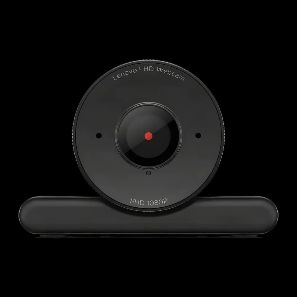 Webcam Lenovo FHD Full HD Preta 4XC1Q44952 - 2 MP