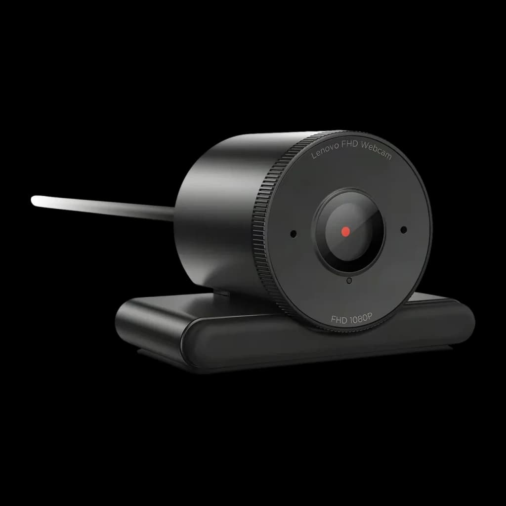 Webcam Lenovo FHD Full HD Preta 4XC1Q44952 - 30 fps