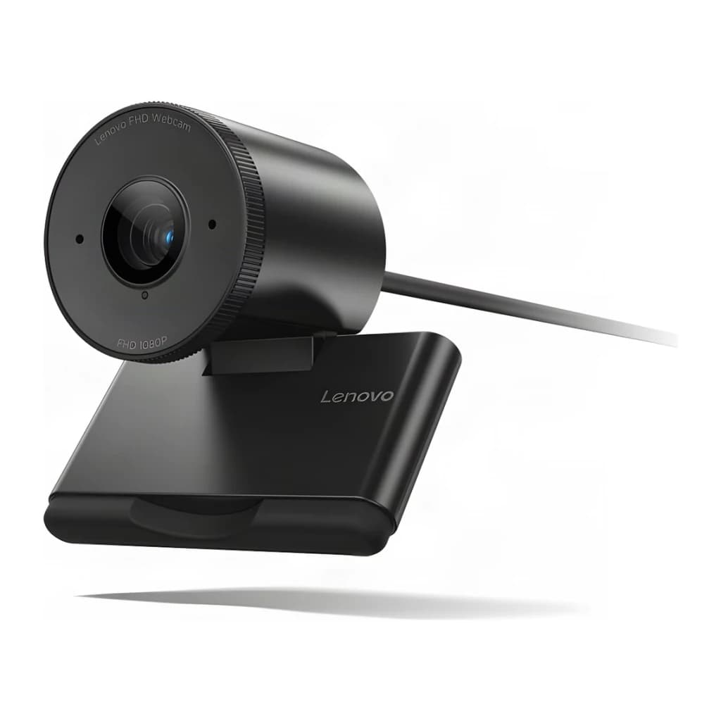 Webcam Lenovo FHD Full HD Preta 4XC1Q44952 - USB 2.0